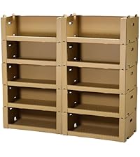 Amazon｜アースダンボール スタッキング収納ボックス 大容量 10枚